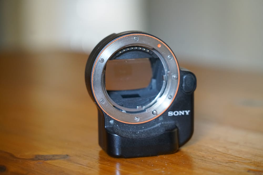 Sony LA-EA4 adapter - the older sibling