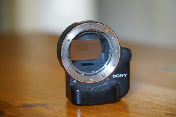 Sony LA-EA4 adapter - the older sibling